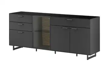 Wohnwert Sideboard Spektrum Schwarz