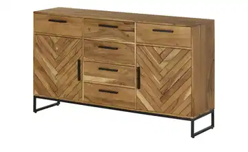Sideboard aus Massivholz Akazie, Natur