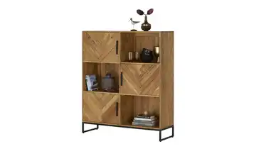 Highboard aus Massivholz Akazie, Natur