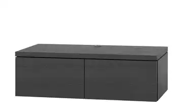 Primo Lowboard Keswick 121 cm Eiche (Nachbildung), Schwarz wandhängend