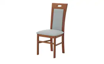 Polsterstuhl Silbergrau Griff