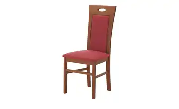 Polsterstuhl Bordeauxrot Griff