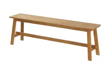 Bank aus Massivholz Eiche 140 cm
