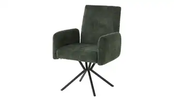 Armlehnstuhl extra belastbar Sterngestell (Armlehne) Grün