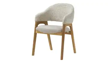 smart Armlehnstuhl mit Eiche Massivholzgestell 