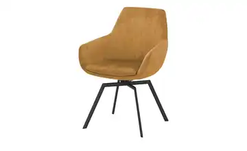 SCHÖNER WOHNEN Kollektion Armlehnenstuhl Cosy Cognacbraun