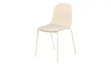 Esszimmerstuhl stapelbar Fenya Creme
