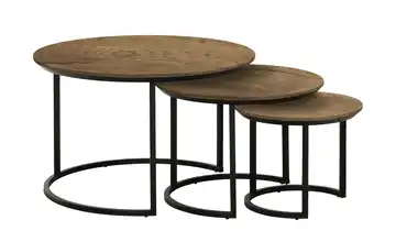 Primo Couchtisch 3er Set Eiche (Nachbildung), Braun