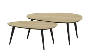 Primo Couchtisch 2er-Set XL Eiche (Nachbildung), Hellbraun