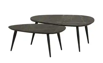 Primo Couchtisch 2er-Set XL Marmoroptik, Grau
