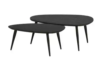 Primo Couchtisch 2er-Set XL Eiche (Nachbildung), Schwarz