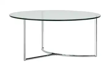 Couchtisch 31 cm transparent verchromt