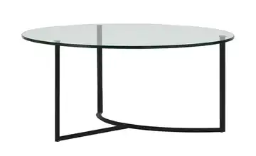 Couchtisch transparent Schwarz Höhe ca. 32 cm