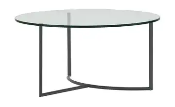 Couchtisch transparent Basaltgrau Höhe ca. 37 cm