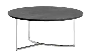 Couchtisch Dunkelgrau verchromt Höhe ca. 32 cm
