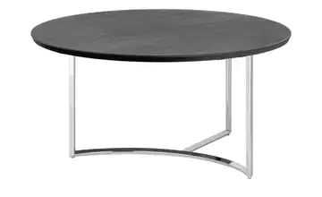 Couchtisch 37 cm Dunkelgrau verchromt