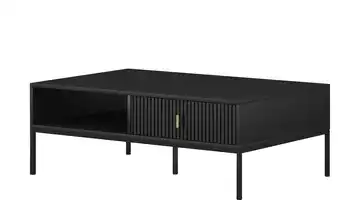Couchtisch Schwarz Griffe: Metall Goldfarben, Gestell: Metall Schwarz