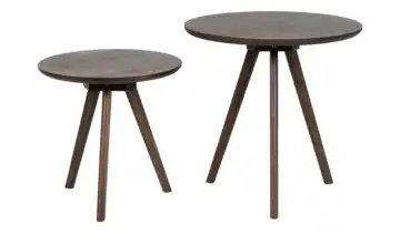 Couchtische, 2er-Set Eiche, Nussbaum (Nachbildung)