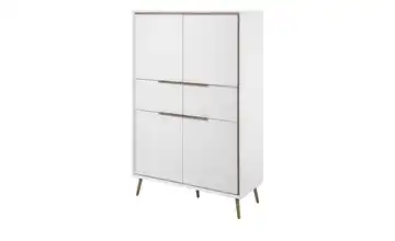 Highboard Weiß, Asteiche (Nachbildung)