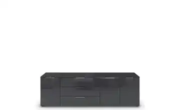 Sideboard verchromt Basaltgrau, Eiche Artisan (Nachbildung)