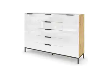 Highboard Graphit Weiß/Eiche Artisan (Nachbildung) 160 cm