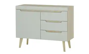 Sideboard 107 cm 1 Stück Eiche (Nachbildung), Pistaziengrün