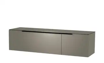 TV Board Hängend Schwarz Grau, matt