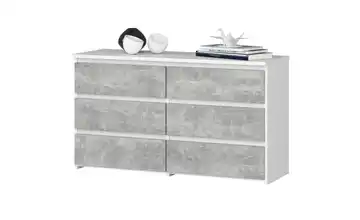 Kommode Weiß, Betonoptik
