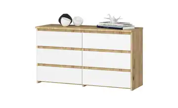 Kommode Eiche Artisan (Nachbildung), Weiß