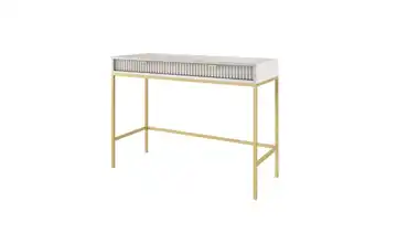 Schminktisch Grau, Goldfarben