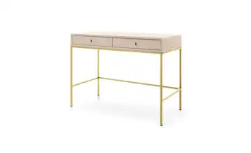 Schminktisch Beige, Goldfarben