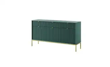 Sideboard 154 cm Grün, Goldfarben 3 Stück