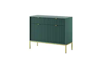 Sideboard 104 cm Grün, Goldfarben 2 Stück
