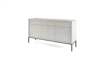 Sideboard 154 cm Grau, Schwarz 3 Stück
