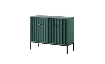Sideboard 104 cm Grün, Schwarz, Goldfarben 2 Stück