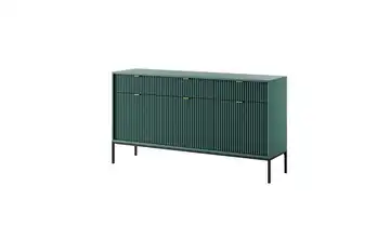 Sideboard 154 cm Grün, Schwarz, Goldfarben 3 Stück