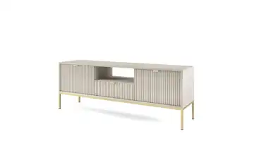 Lowboard Beige, Goldfarben