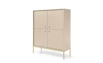 Highboard Beige, Goldfarben