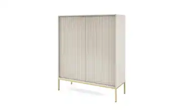 Highboard Beige, Goldfarben
