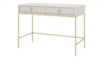 Konsolentisch kaschmirfarben Griffe und Gestell: Metall Goldfarben