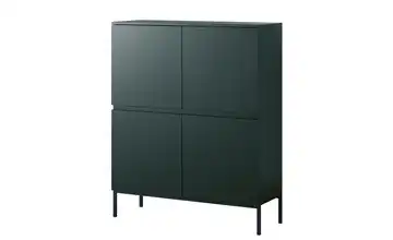 Highboard Dunkelgrün Schwarz