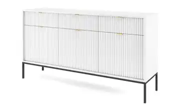 Sideboard Weiß Schwarz