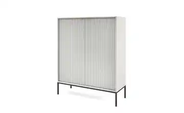 Highboard Grau Schwarz