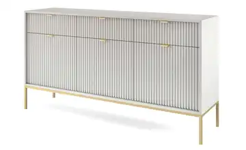 Sideboard Grau Goldfarben