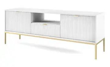 Selsey Lowboard Weiß Goldfarben