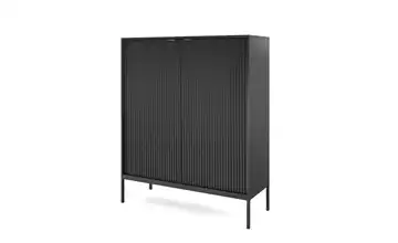 Selsey Highboard Schwarz Schwarz