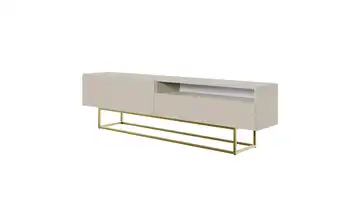 Selsey Lowboard Taupe Goldfarben
