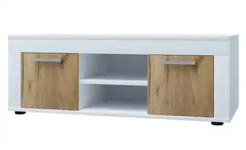 Lowboard Eiche (Nachbildung), Weiß