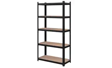 Schwerlastregal Schwarz, Beige