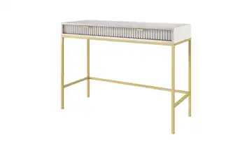 Schminktisch Goldfarben Grau